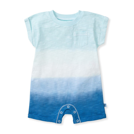 Double Dip Dye Organic Baby Boy Romper