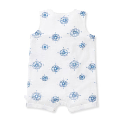Little Explorer Organic Baby Boy Romper