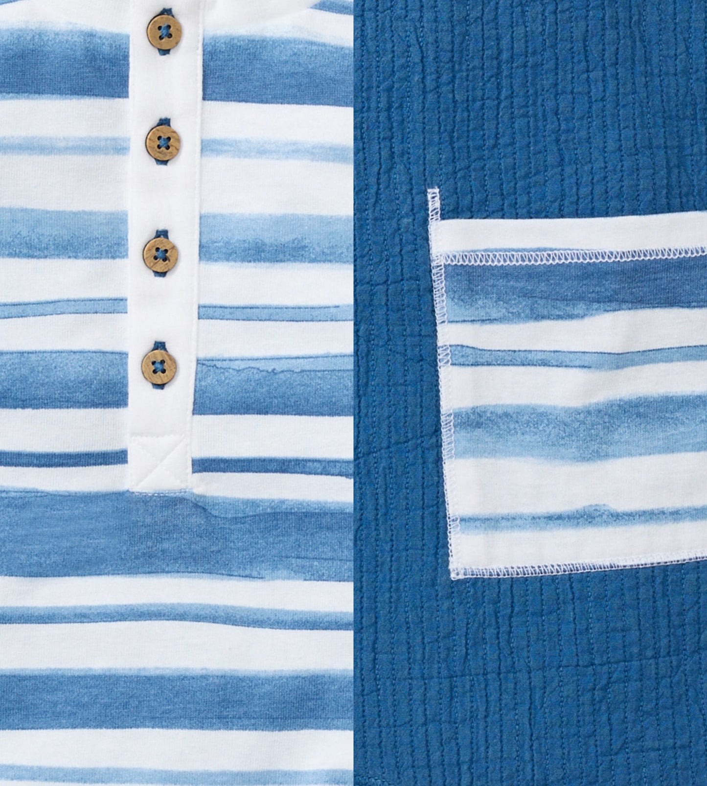 Watercolor Stripe Baby Boy Romper 2 Pack Set