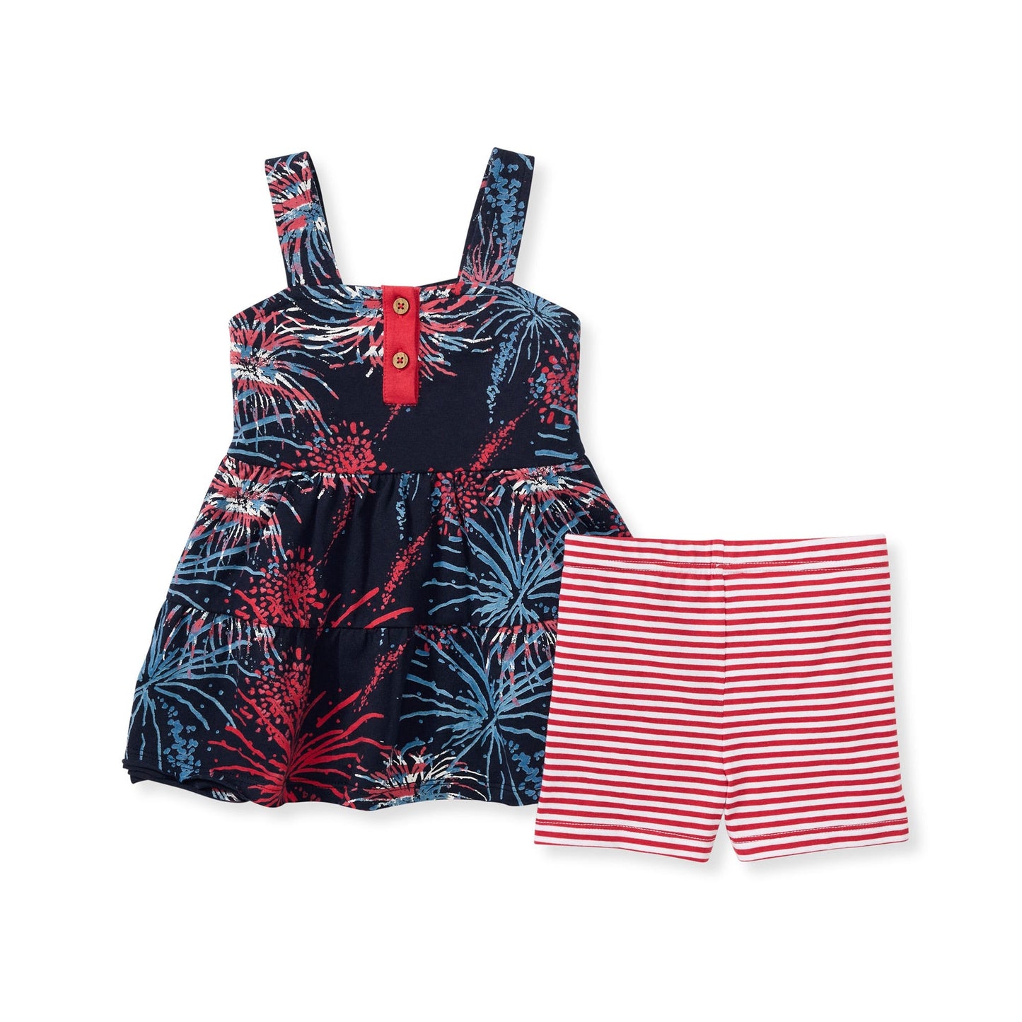 Celebrate America Girl Dress & Shorts Set