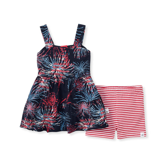 Celebrate America Girl Dress & Shorts Set