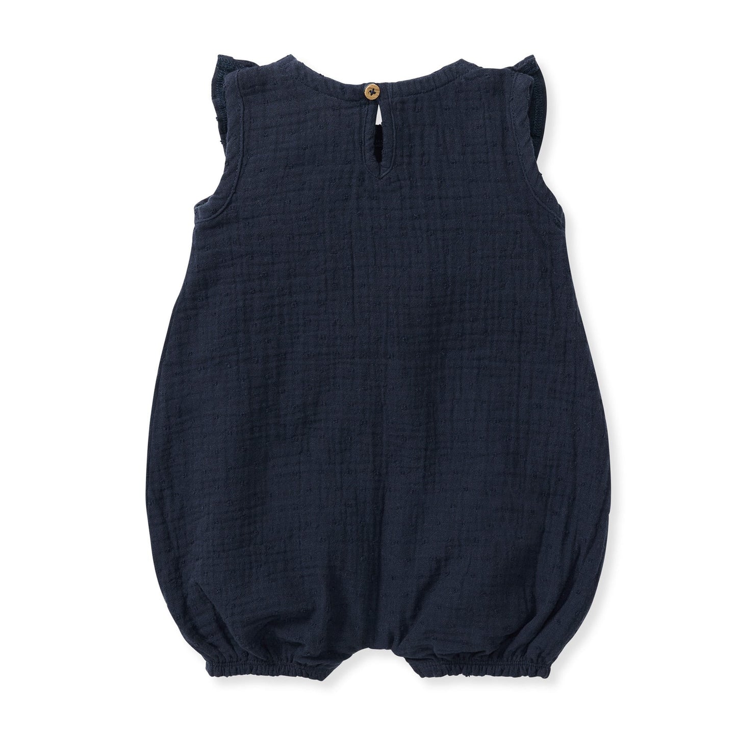Dotted Muslin Organic Baby Girl Romper