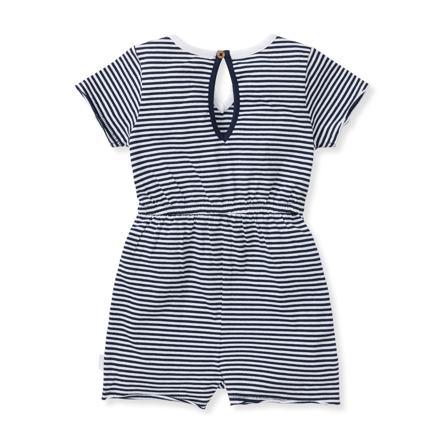 Classic Stripe Organic Cotton Girl Romper