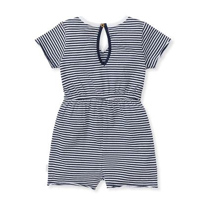 Classic Stripe Organic Cotton Girl Romper
