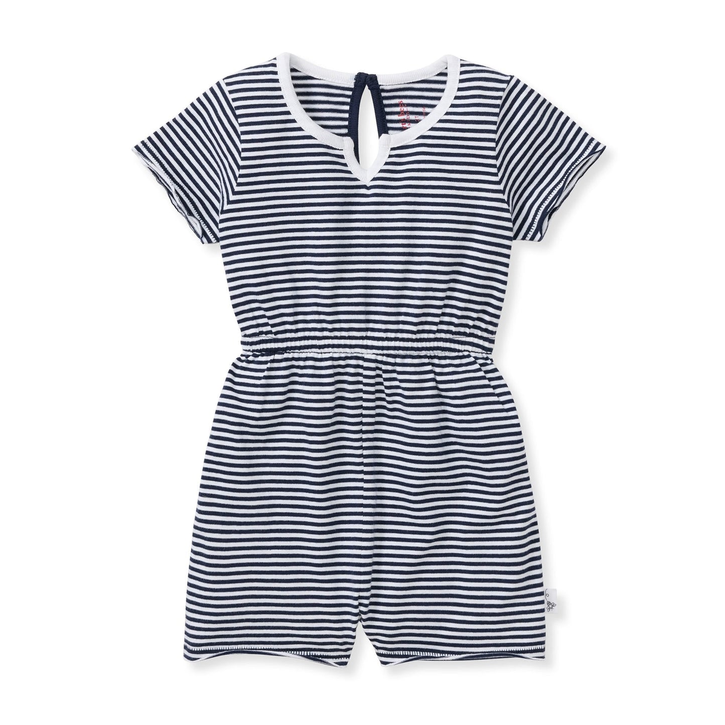 Classic Stripe Organic Cotton Girl Romper