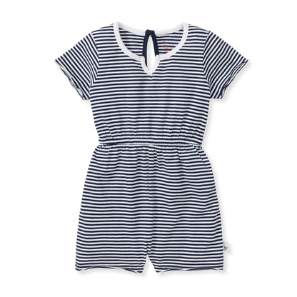 Classic Stripe Organic Cotton Girl Romper