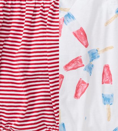 Rocket Pop Baby Girl Romper 2 Pack Set
