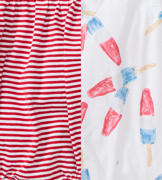 Rocket Pop Baby Girl Romper 2 Pack Set