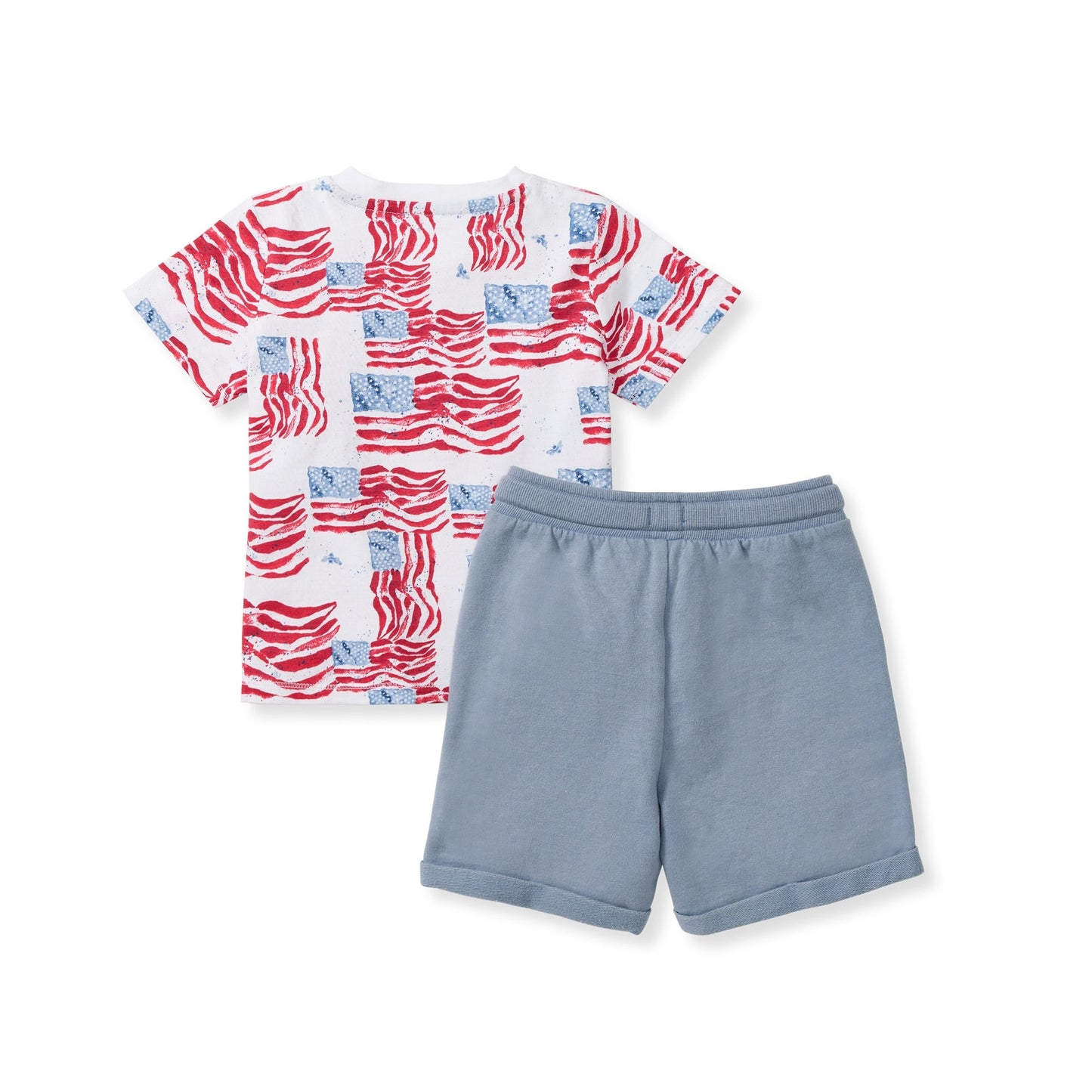 Majestic Flags Organic Cotton Boy Top & Shorts Set