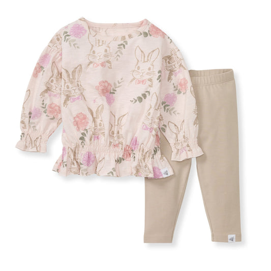 Bunny Floral Organic Cotton Set
