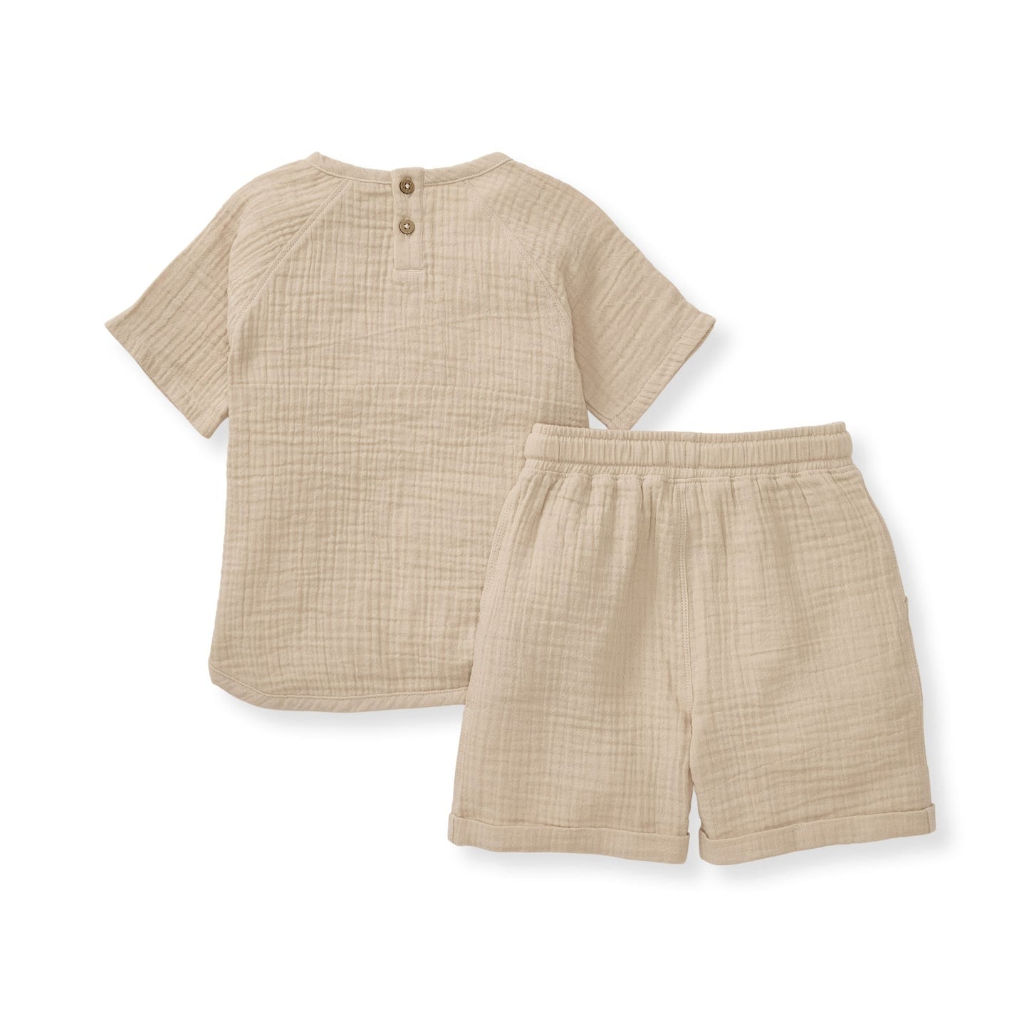Mommy & Me Matching Crinkle Muslin Boy Set