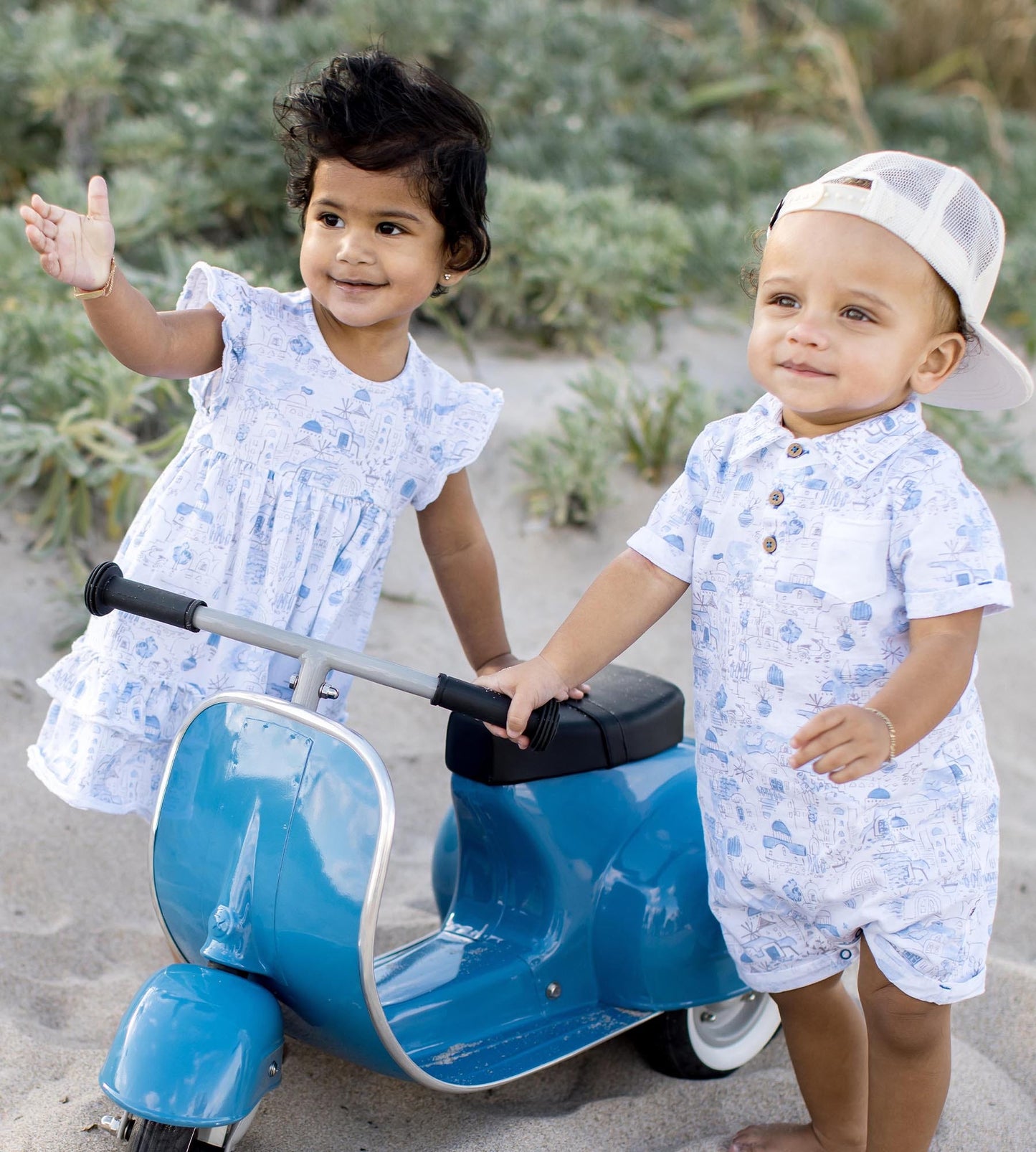 Santorini Organic Cotton Girl Dress