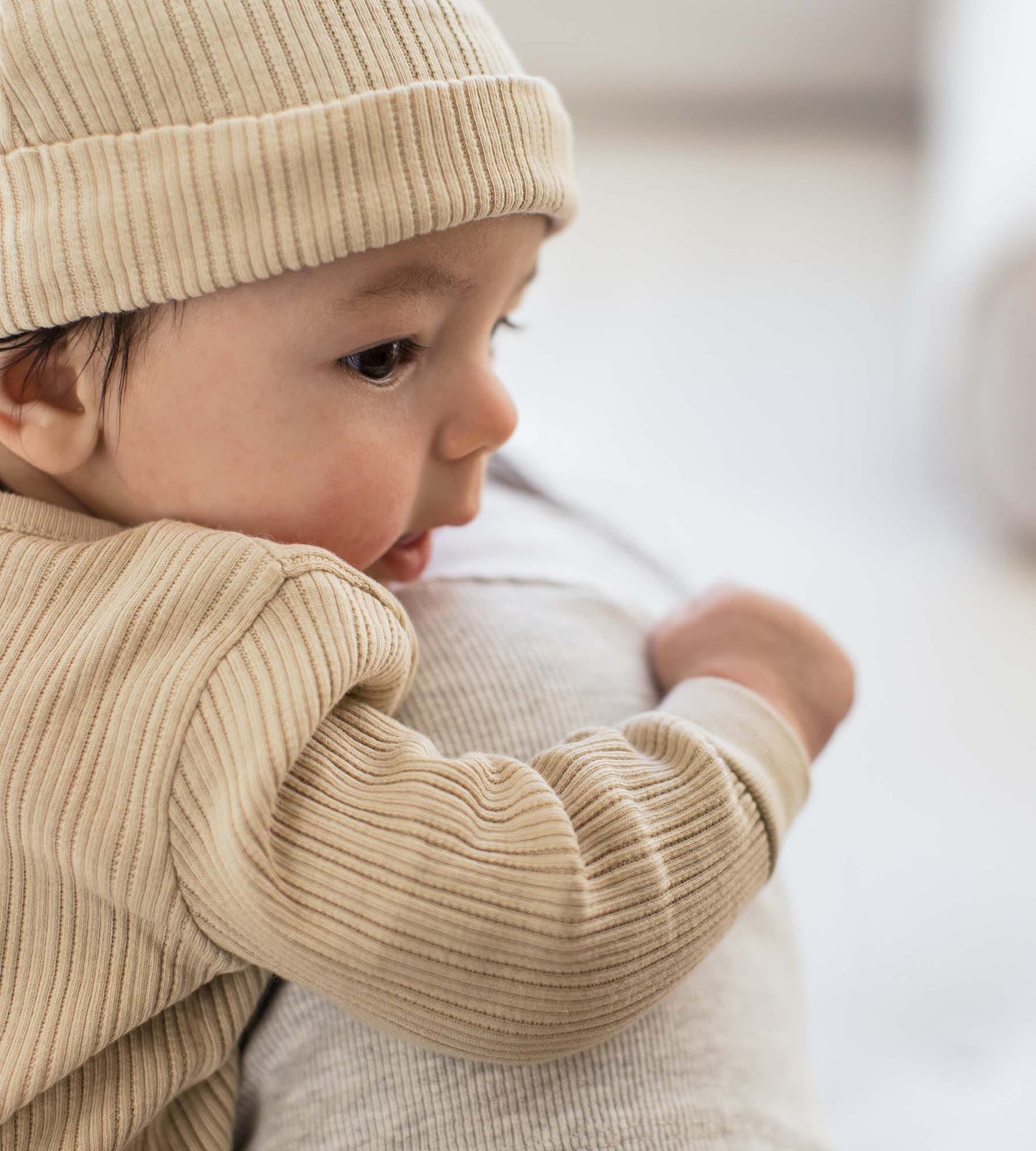 Sweet Rib Baby Neutral Jumpsuit Set