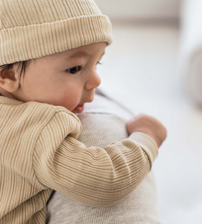 Sweet Rib Baby Neutral Jumpsuit Set