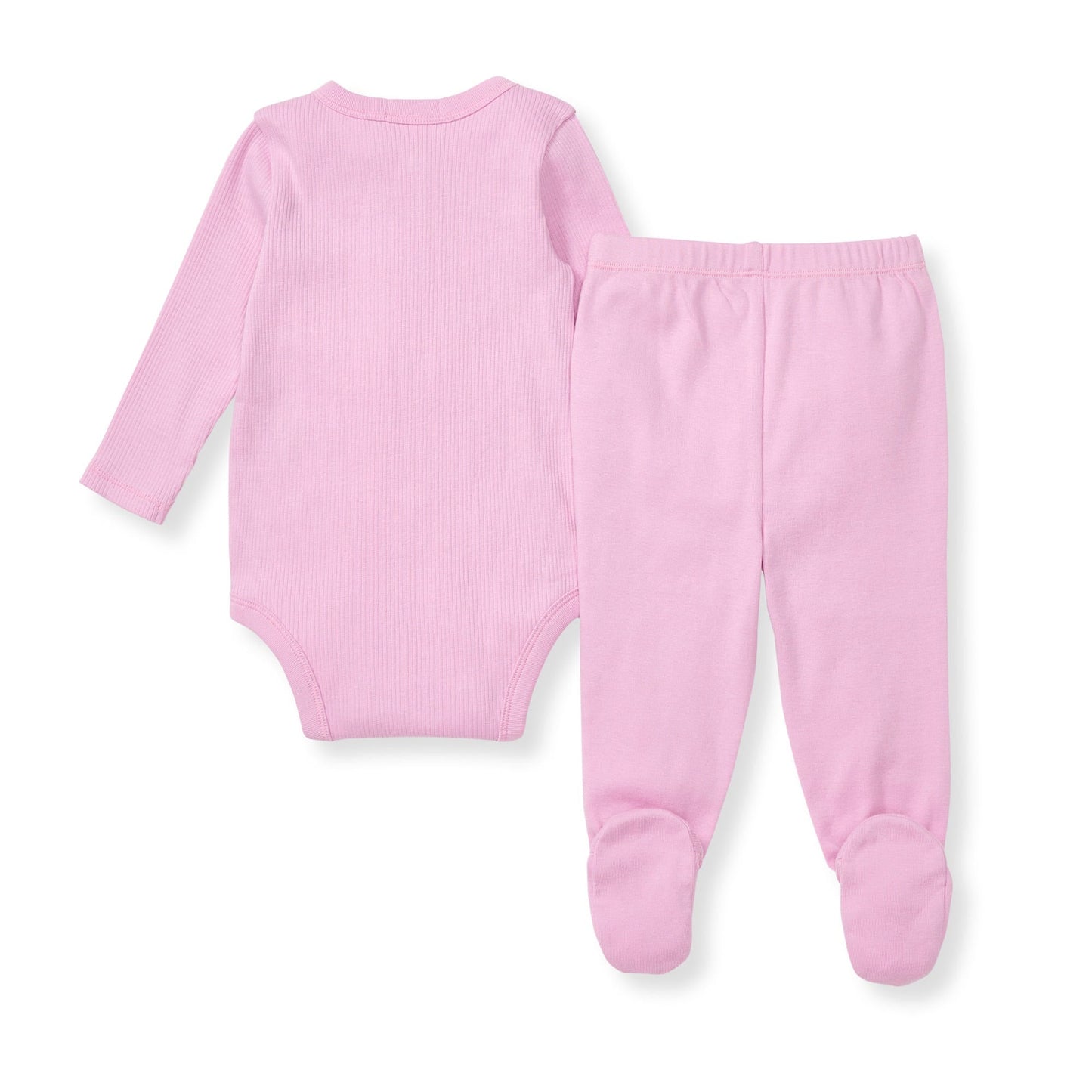Wrap Front Baby Girl Bodysuit Set