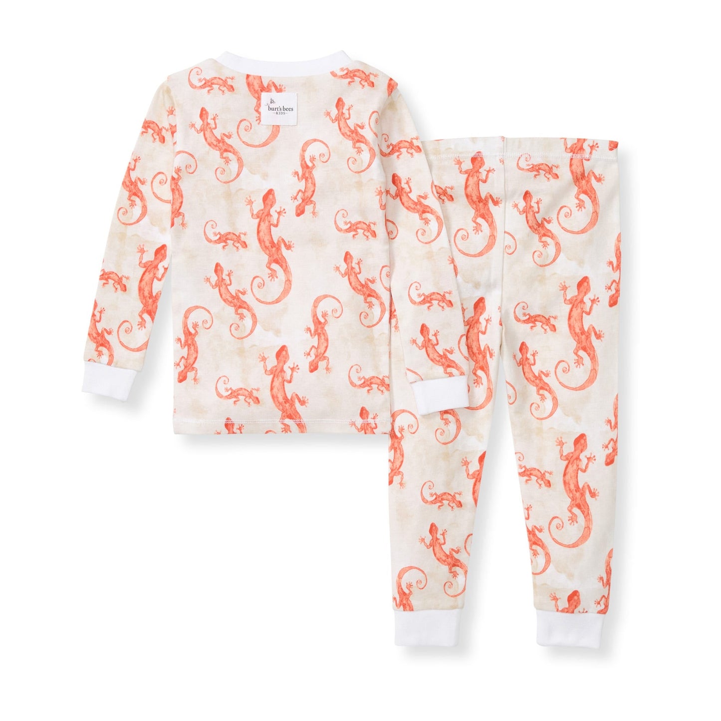 Watercolor Gecko Organic Cotton 2-Piece Pajamas