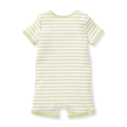 Rib Stripe Organic Cotton Baby Romper