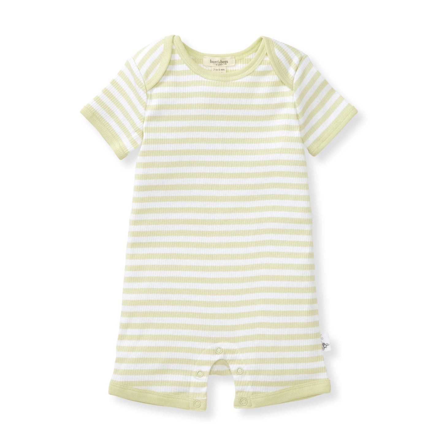 Rib Stripe Organic Cotton Baby Romper