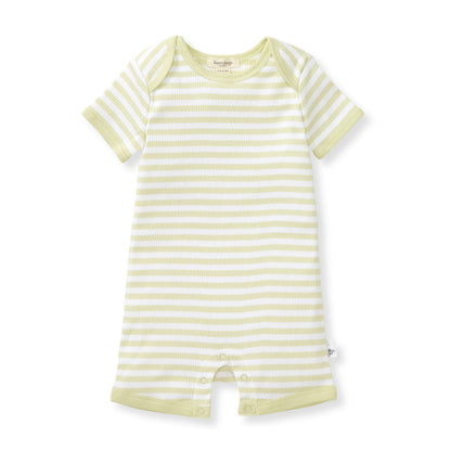 Rib Stripe Organic Cotton Baby Romper