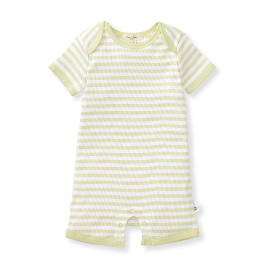 Rib Stripe Organic Cotton Baby Romper
