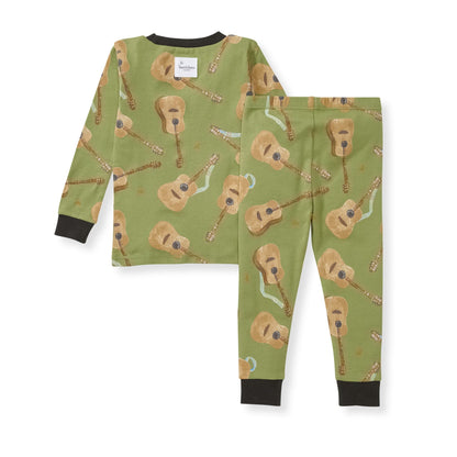 Acoustic Guitar Organic Cotton 2-Piece Pajamas