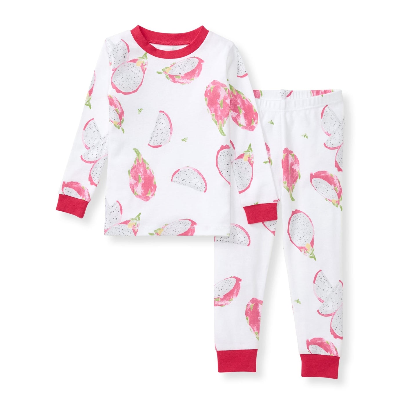 Dragon Fruit Organic Cotton 2-Piece Girl Pajamas