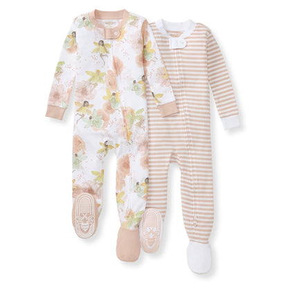 Fairy Floral Organic Cotton Girl Sleeper - 2 Pack