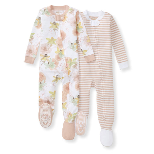 Fairy Floral Organic Cotton Girl Sleeper - 2 Pack