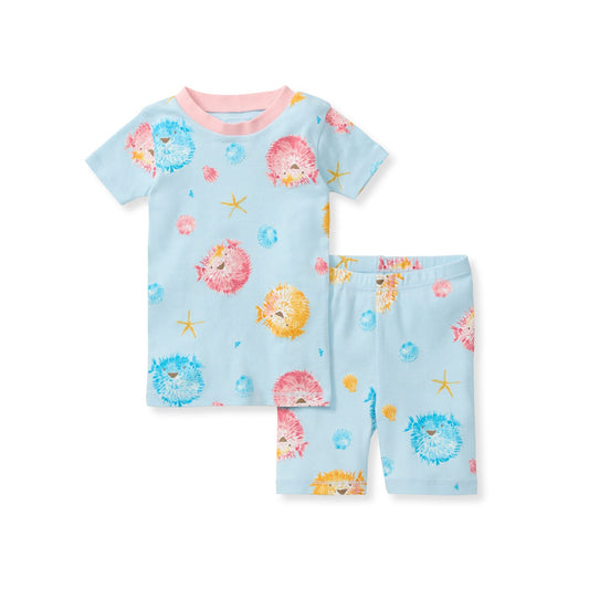 Puffer Fish Organic Cotton Two-Piece Pajamas