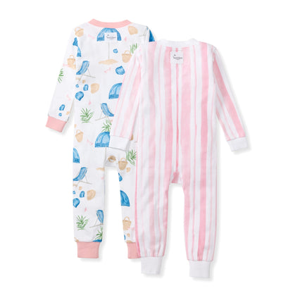 Santorini Beach Organic Cotton Sleeper 2 Pack
