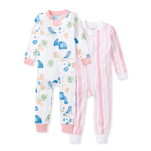 Santorini Beach Organic Cotton Sleeper 2 Pack