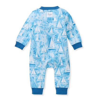 Mediterranean Sailing Organic Cotton Sleep & Play