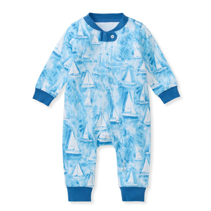 Mediterranean Sailing Organic Cotton Sleep & Play