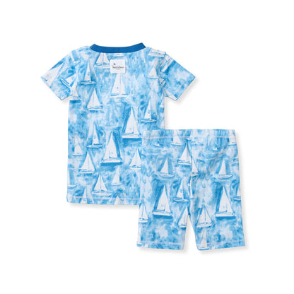 Mediterranean Sailing Organic Cotton Two-Piece Pajamas