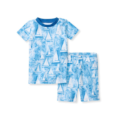 Mediterranean Sailing Organic Cotton Two-Piece Pajamas