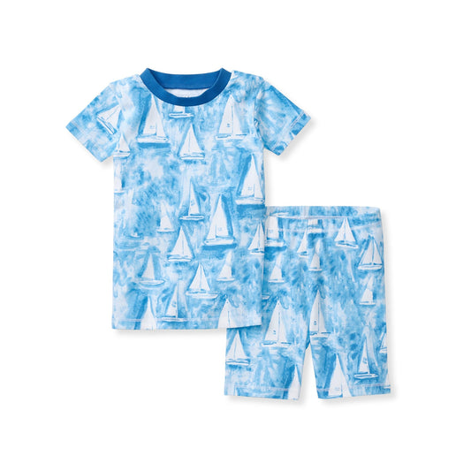 Mediterranean Sailing Organic Cotton Two-Piece Pajamas