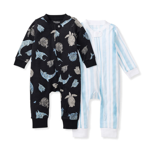 Mosaic Sea Animals Organic Cotton Sleep & Play 2 Pack