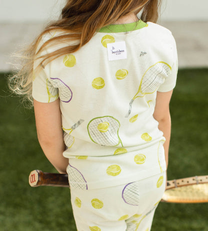 Tennis Organic Cotton Two-Piece Pajamas