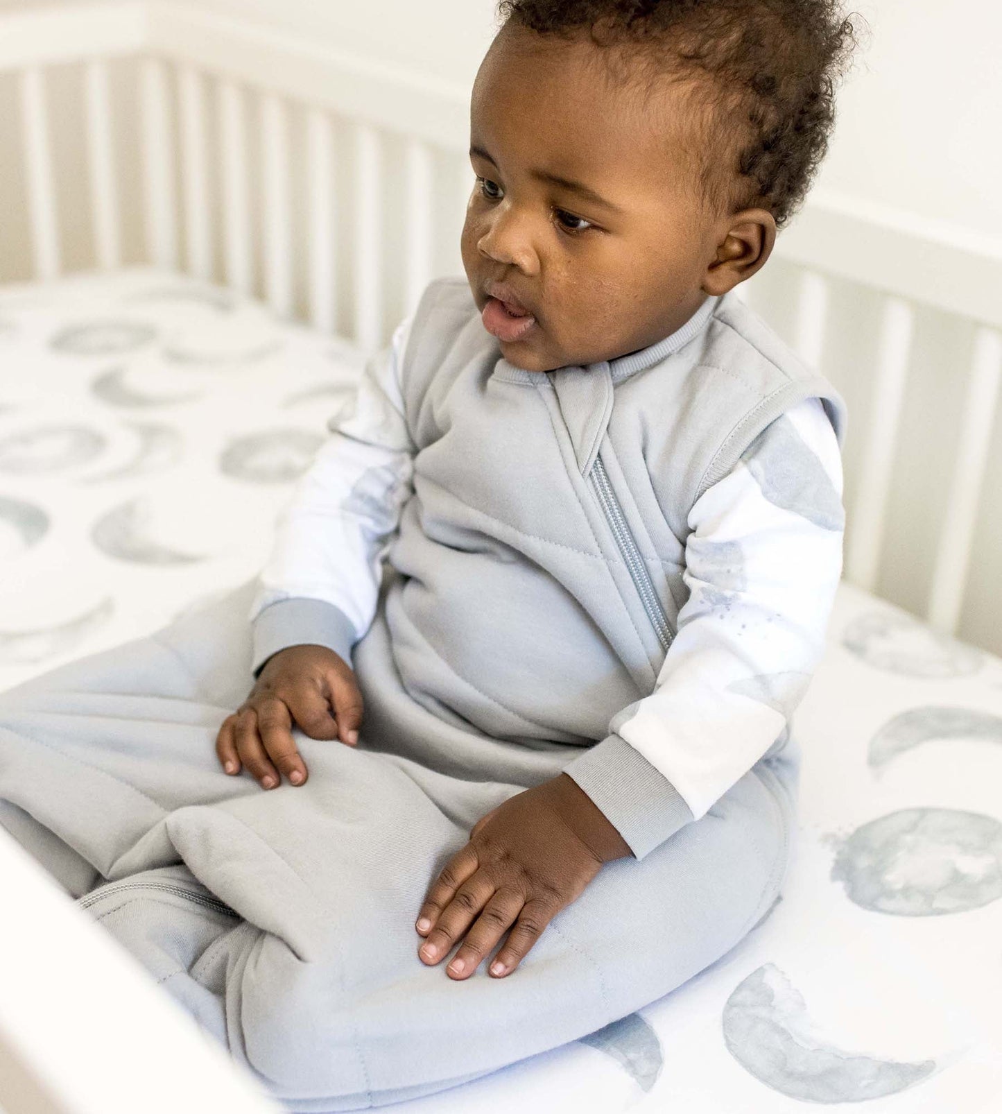 Solid Organic Warmer Beekeeper™ Wearable Baby Blanket - Quarry