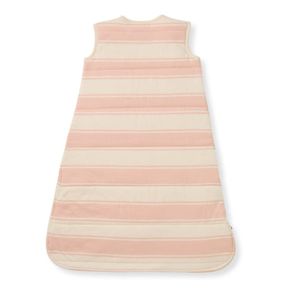 Rugby Stripe Organic Warmer Beekeeper™ Wearable Baby Blanket - Pink Sand