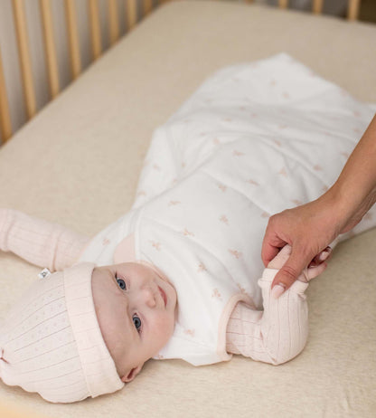 Golden Bee Organic Warmer Beekeeper™ Wearable Baby Blanket - Ranunculus