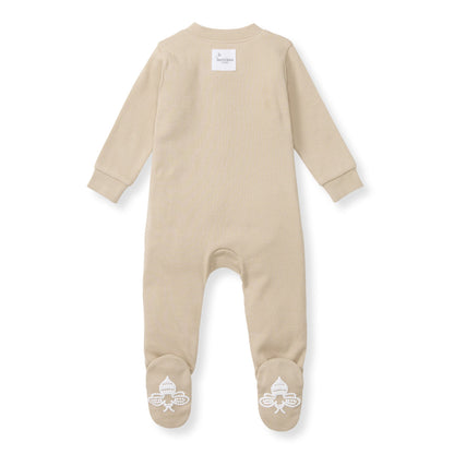 Solid Rib Organic Cotton Sleep & Play - Hummus