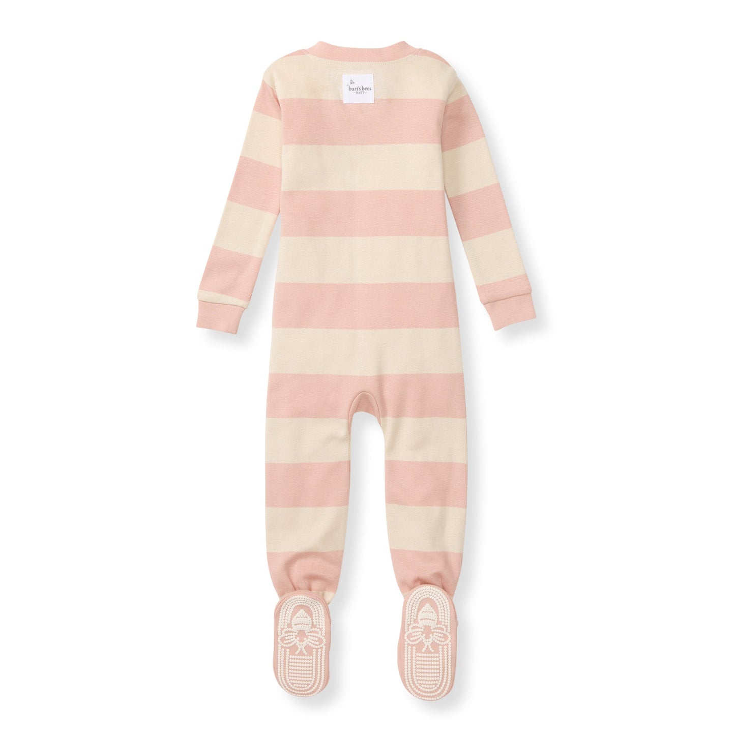 Rugby Stripe Organic Cotton Sleeper - Pink Sand