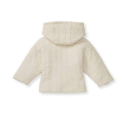 Organic Cotton Quilted Jacket - Oat