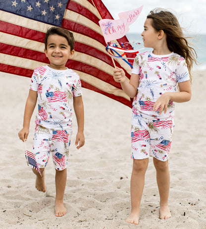 Firecrackers Organic Cotton 2-Piece Pajamas