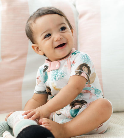 Magical Mermaids Organic Baby Sleeper Romper
