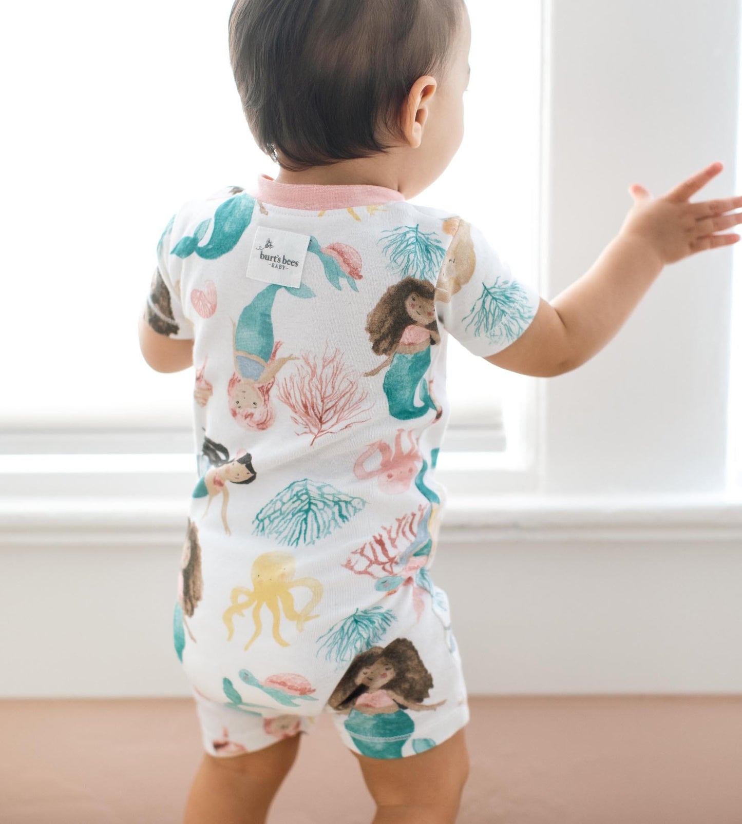 Magical Mermaids Organic Baby Sleeper Romper