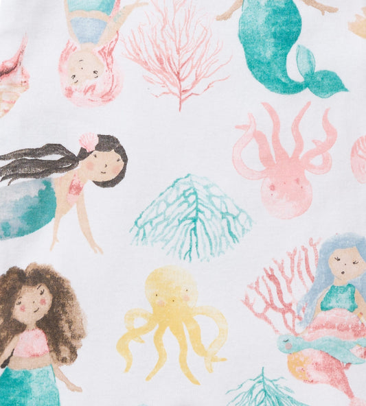 Magical Mermaids Organic Baby Sleeper Romper