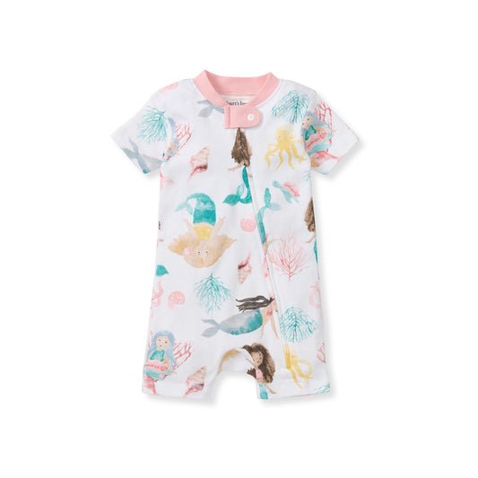 Magical Mermaids Organic Baby Sleeper Romper