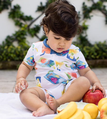 Juice Box Organic Baby Sleeper Romper